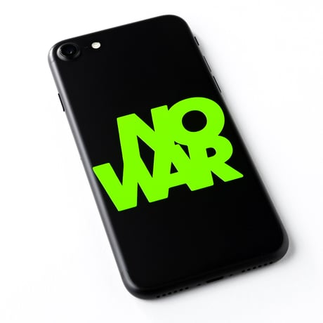 “NO WAR” stickers