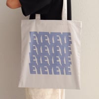 “EYES” tote bag (gray)