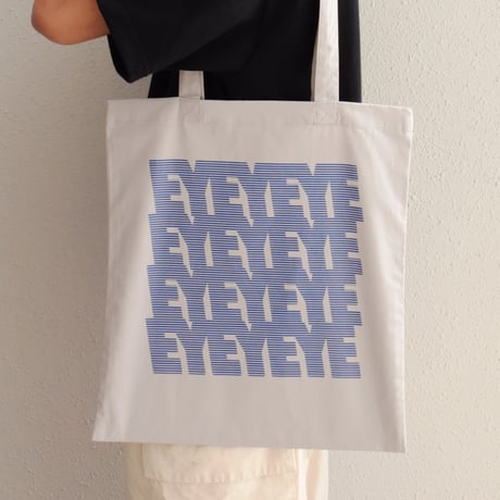 “EYES” tote bag (gray)
