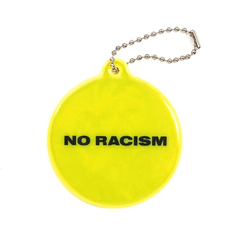 "NO RACISM" REFLECTIVE KEYCHAIN