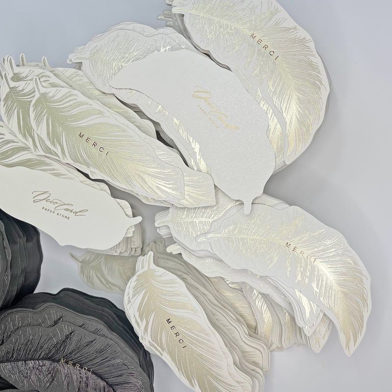 箔押し加工】羽根カード | Deco Card SHOP