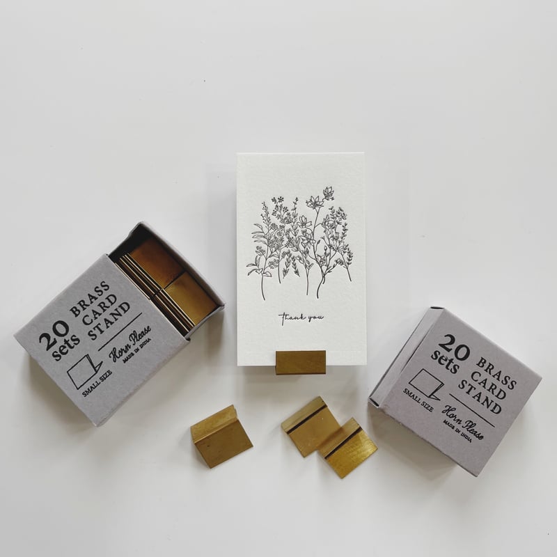 BRASS 真鍮カードスタンド S/20 | Deco Card SHOP