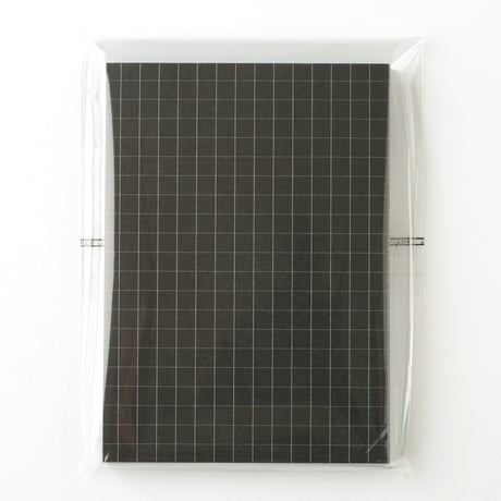 黒いメモ帳（方眼）. A7（5冊）