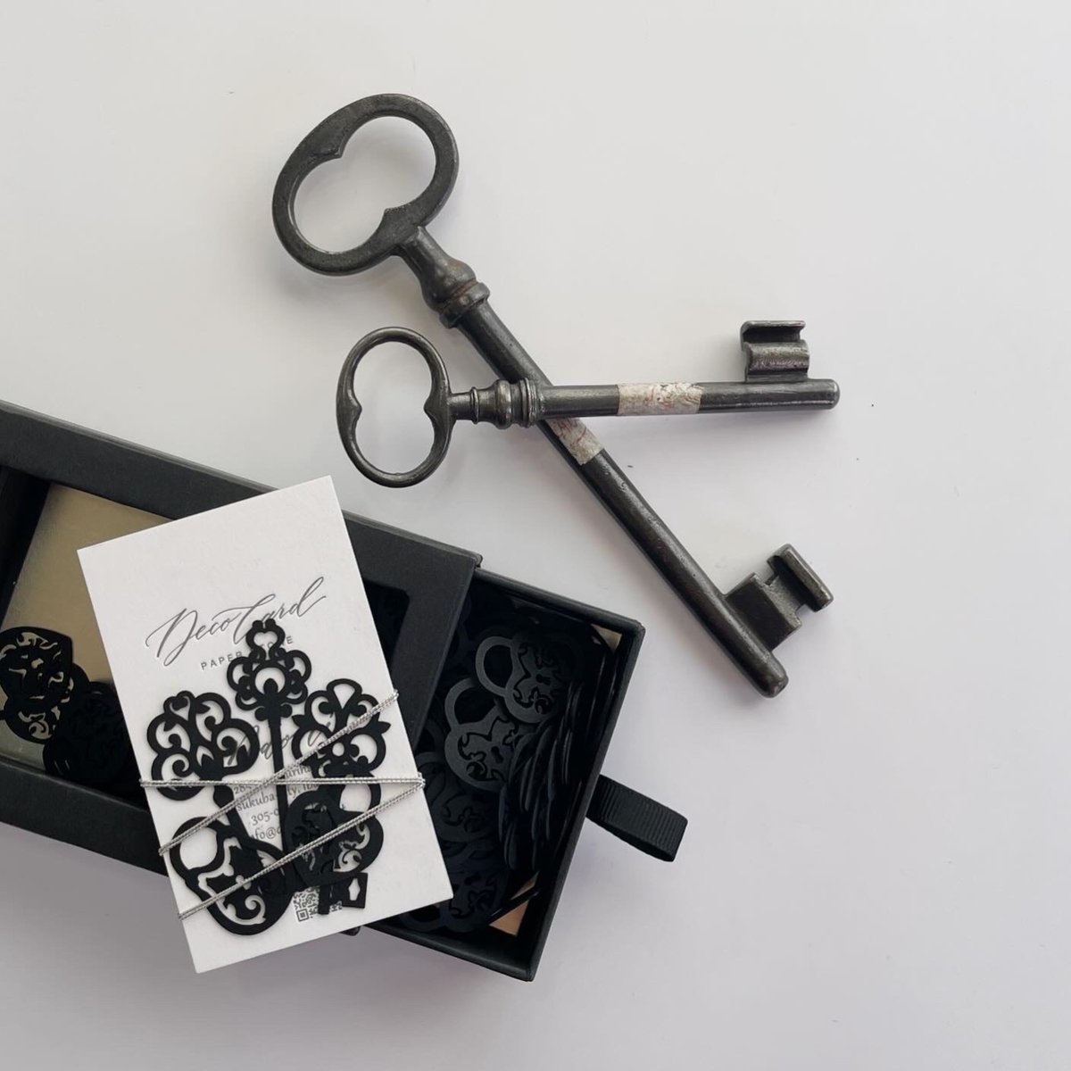 レーザー加工】鍵ペーパーチャーム | Deco Card SHOP 