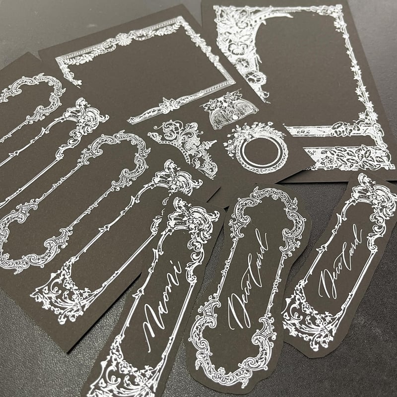 アンティークフレームカードセット | Deco Card SHOP