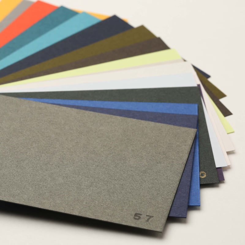 グムンドカラーマット-FS用紙見本＜全48色＞ | Deco Card SHOP