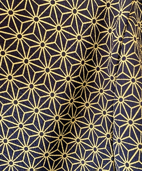 燐シャツMen's〈ちりめん麻の葉 金〉