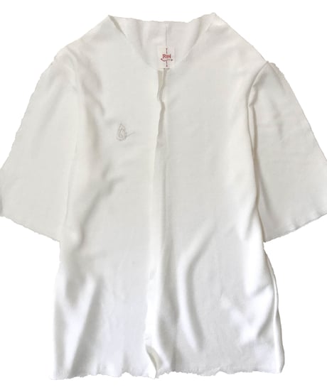 燐シャツ Mens 〈ちりめん白〉