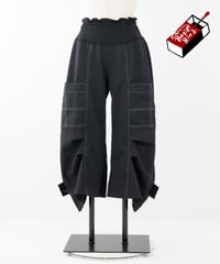Basic Rin タックタックパンツ〈冬の黒〉 【ご注文いただいてからの制作】