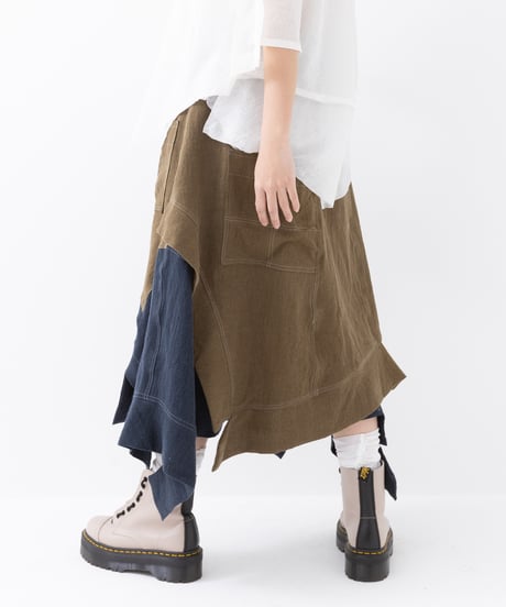 バックラップパンツ〈麻〉