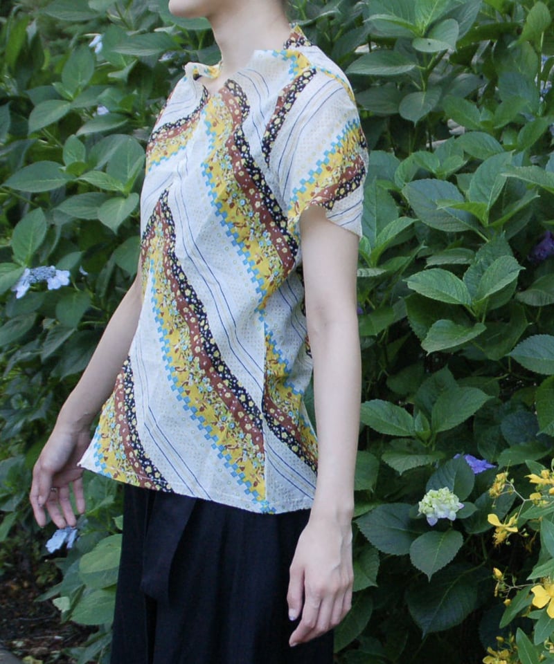 燐シャツ 半袖 〈オレンジチェック〉 | Rin web shop