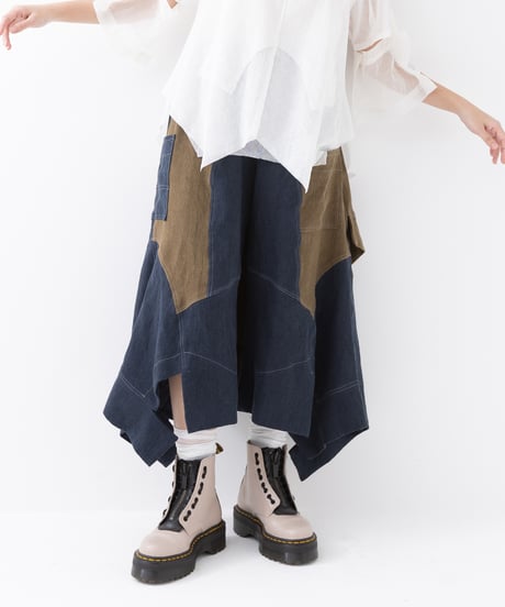 バックラップパンツ〈麻〉