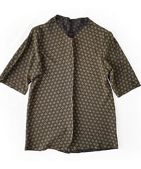 燐シャツMen's〈ちりめん麻の葉 金〉