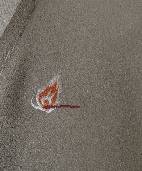 燐シャツ 七分袖 〈ちりめん ぎんねず色〉