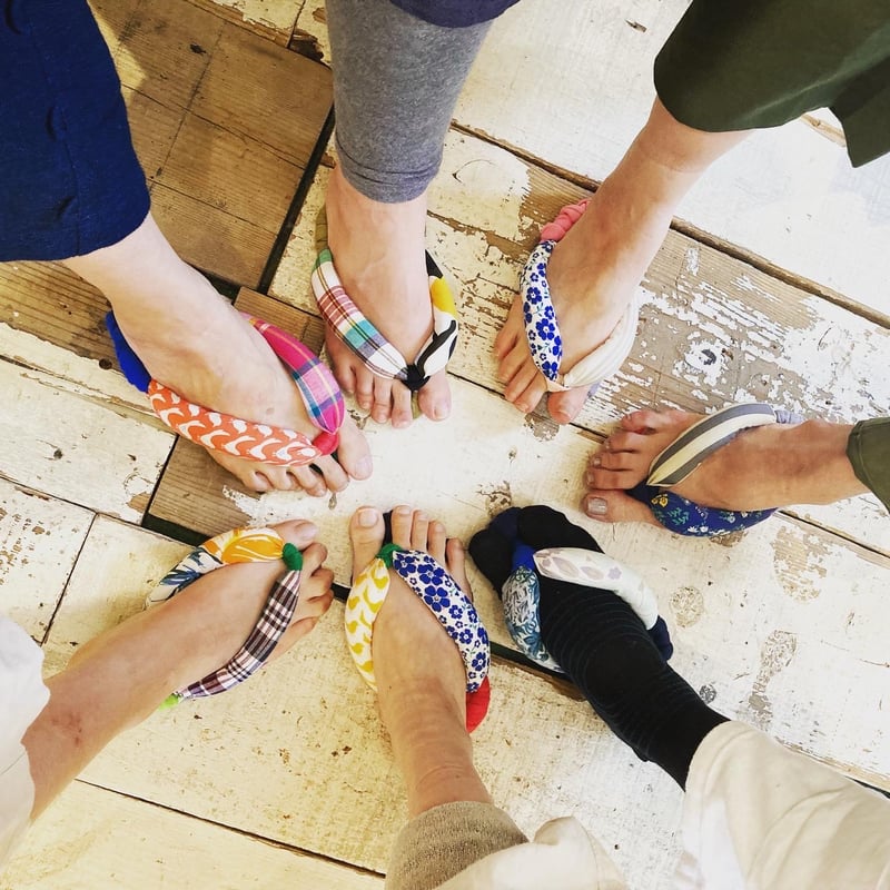 レッスン動画付き】布ぞうりと足半の作り方 | ぬのっパ