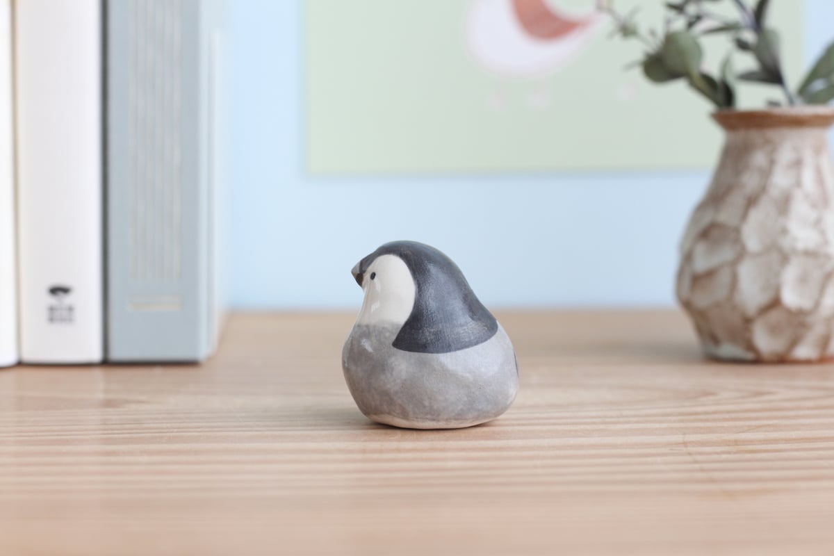 陶器製ペンギンフィギュア 親子 ペンギン フィギュア 陶器 かわいい 水族館 北欧 北欧雑貨