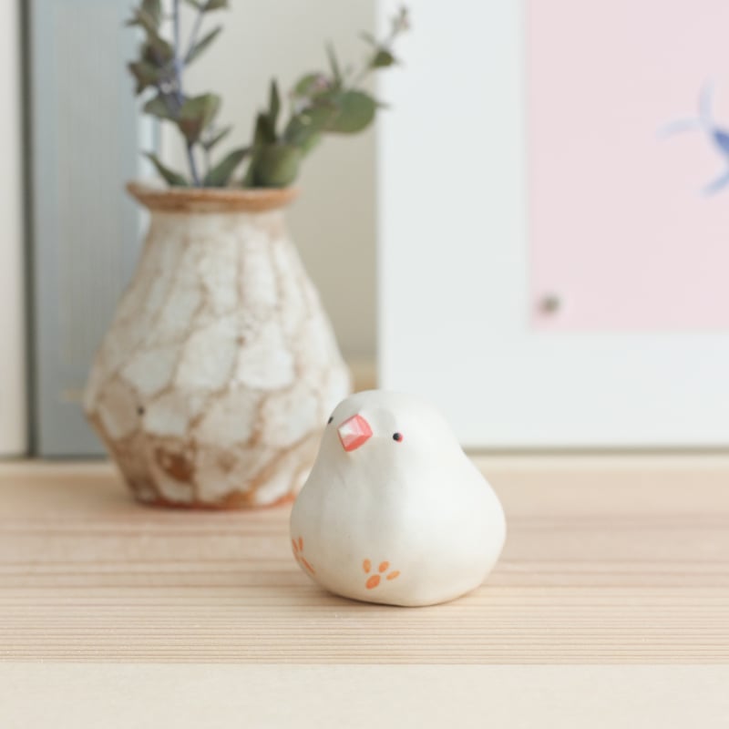 白文鳥（全3種類） | 陶ノ鳥 ひよこや