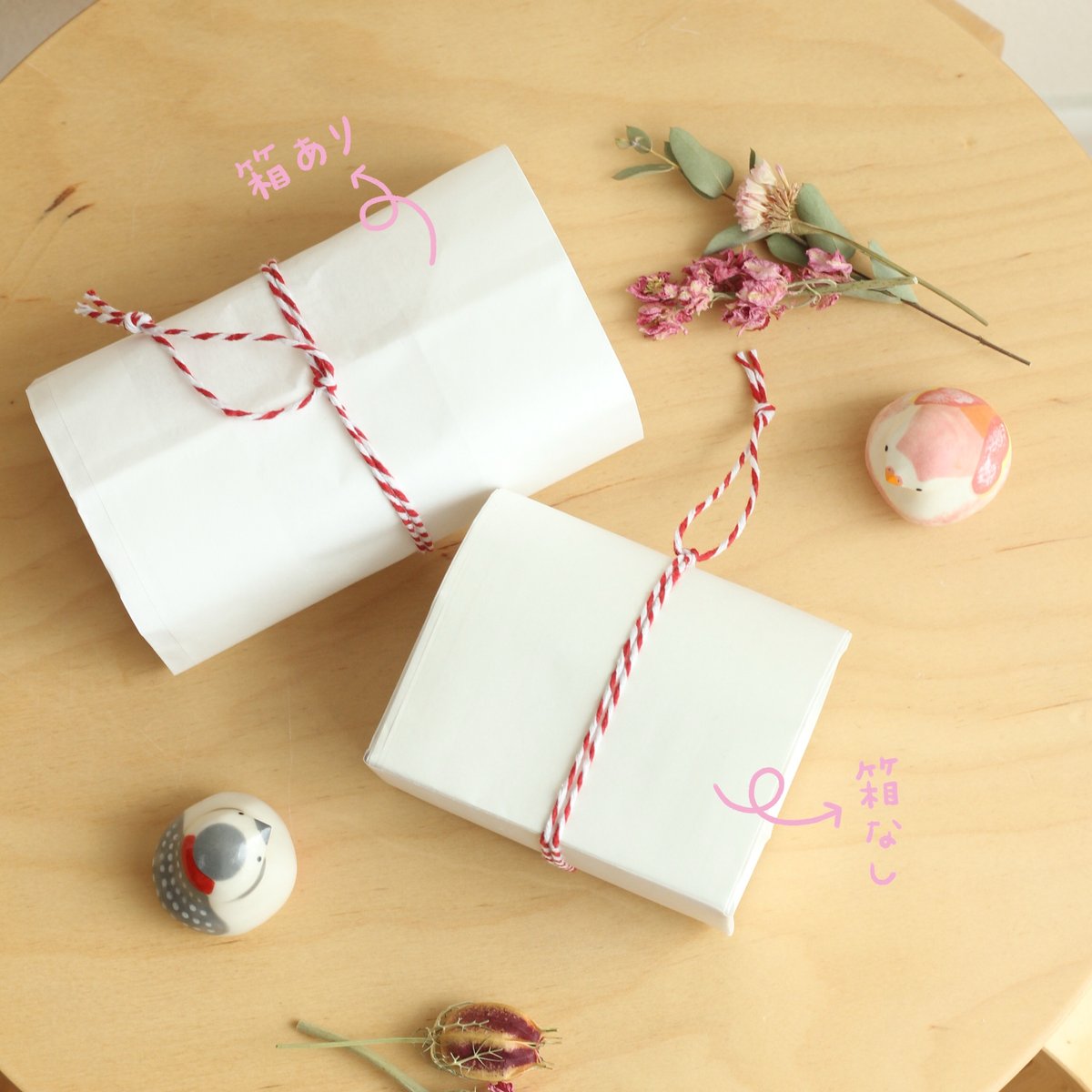 清水焼 文鳥 つがい フィギュリン 陶磁器 置物 飾り物 白文鳥