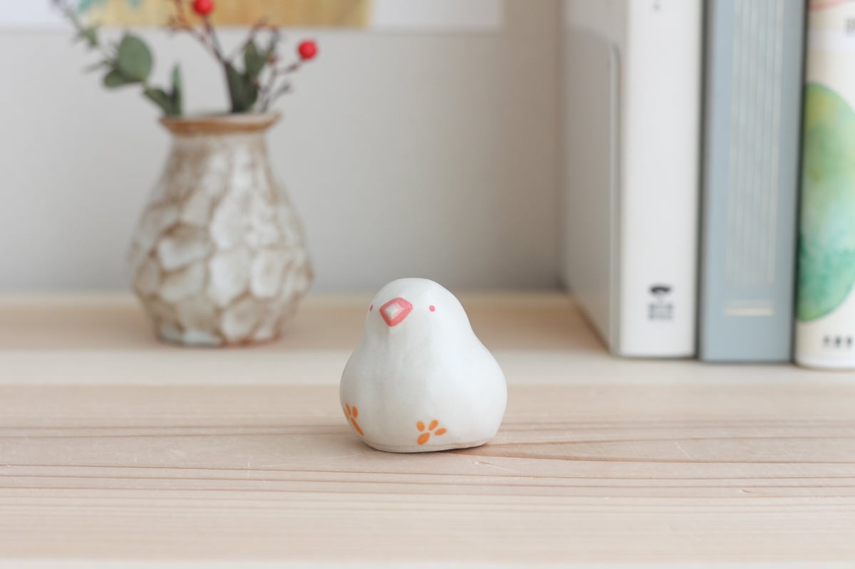 白文鳥（全3種類） | 陶ノ鳥 ひよこや