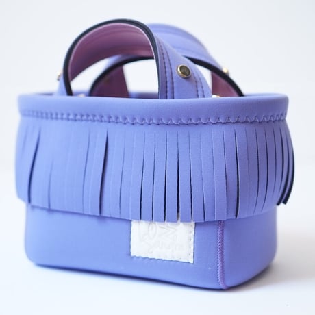 <受注＞Lozz Sandra Fringe Mini Tote Bag / Lavender × pink