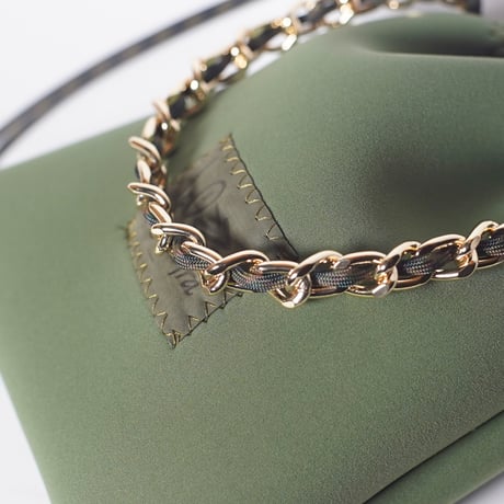 Lozz Sandra/Flow Chain Pouch_Khaki(Gold)