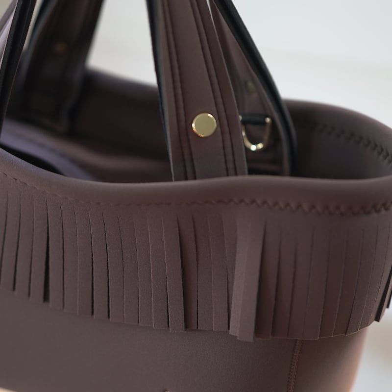 Lozz Sandra / Fringe Totebag _(BROWN) | R/hombu