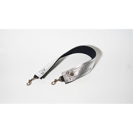 Lozz Sandra /  LEATHER MIX  Mini Totebag _(WHITE/SILVER)