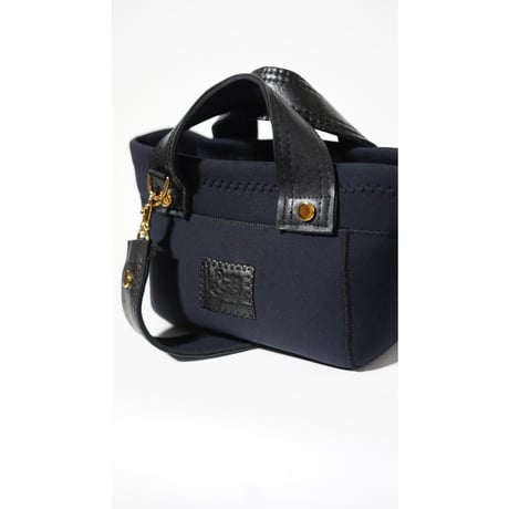 LozzSandra / Mini Totebag (Black) Leather Mix