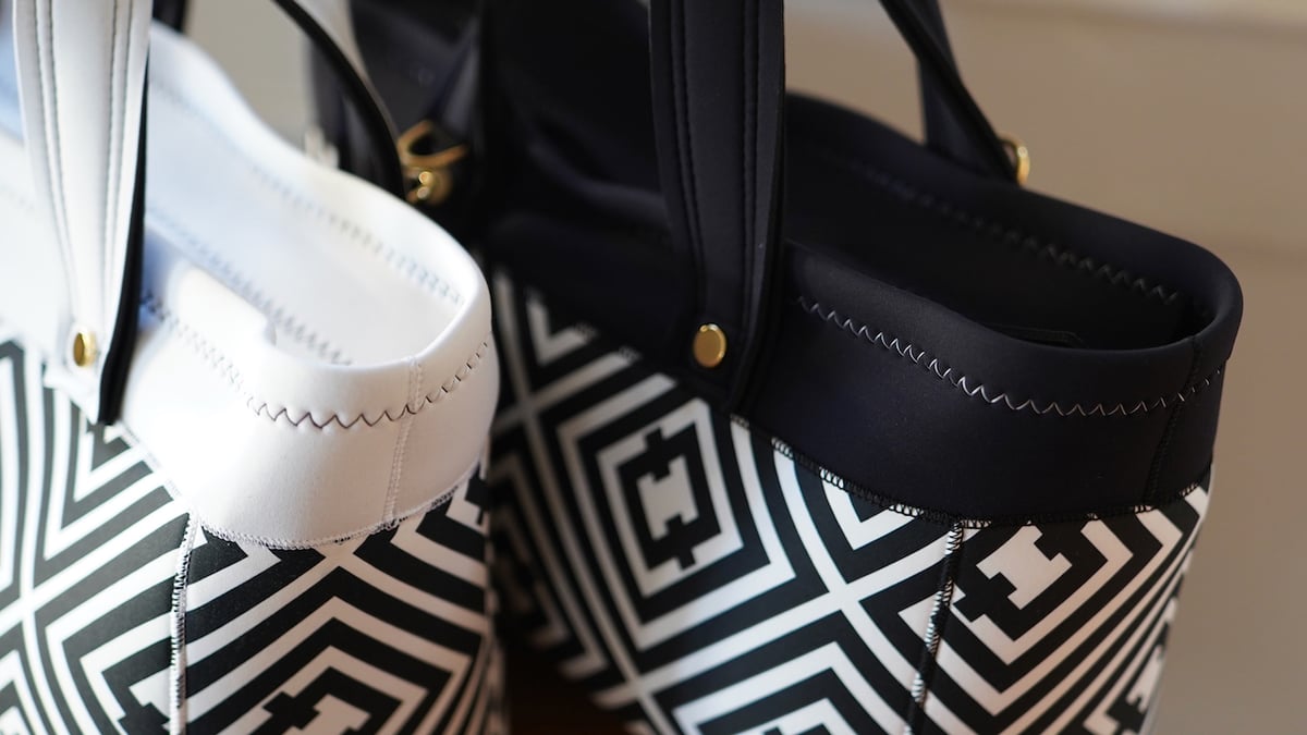 受注受付】Lozz Sandra / Big Totebag (R/hombus x Bla