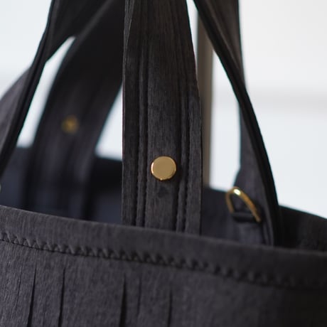 Lozz Sandra/fringe tote bag/Ash grey