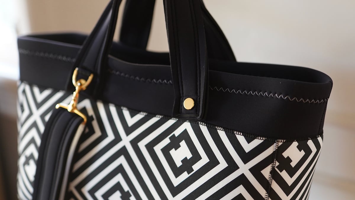 受注受付】Lozz Sandra / Big Totebag (R/hombus x Bla