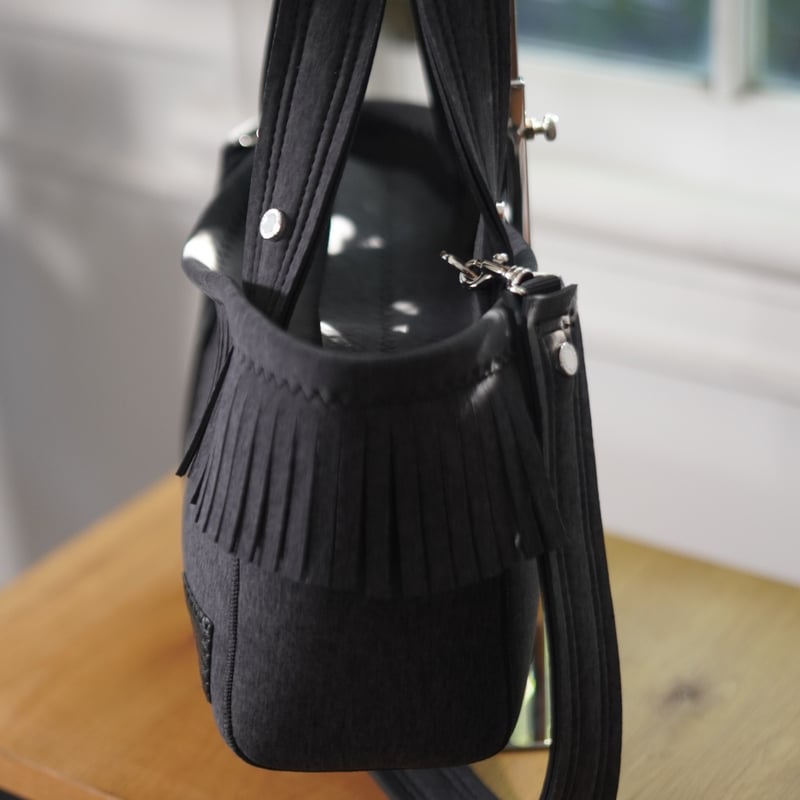 受注＞Lozz Sandra/fringe tote bag/Ash grey | R/ho