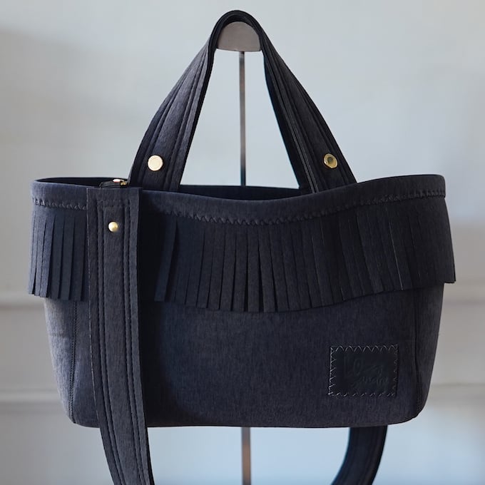 ロッズサンドラ　Lozz Sandra / Fringe Totebag 受注＞Lozz Sandra/fringe tote bag/Ash grey | R/ho