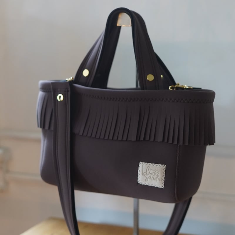 Lozz Sandra / Fringe Totebag _(BROWN) | R/hombu