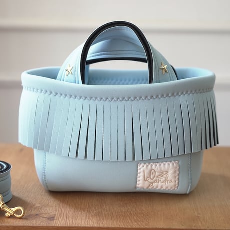 Lozz Sandra / Fringe Mini Totebag _(ICE BLUE)