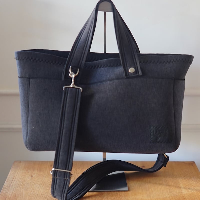 Lozz Sandra / Big Totebag (ASH BLACK) | R/hombu