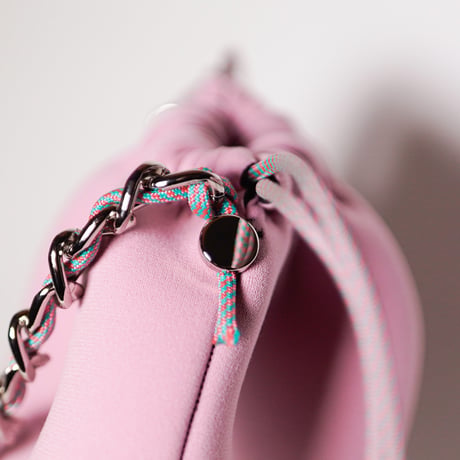 Lozz Sandra/Flow Chain Pouch_B pink(Silver)
