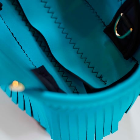 Lozz Sandra / Fringe Mini Totebag _(AQUA)