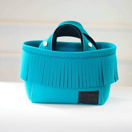 Lozz Sandra / Fringe Mini Totebag _(AQUA)