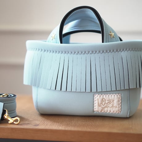 Lozz Sandra / Fringe Mini Totebag _(ICE BLUE)