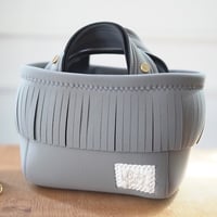 ＜受注＞Lozz Sandra / Fringe Mini Totebag _(GREYX C GREY)