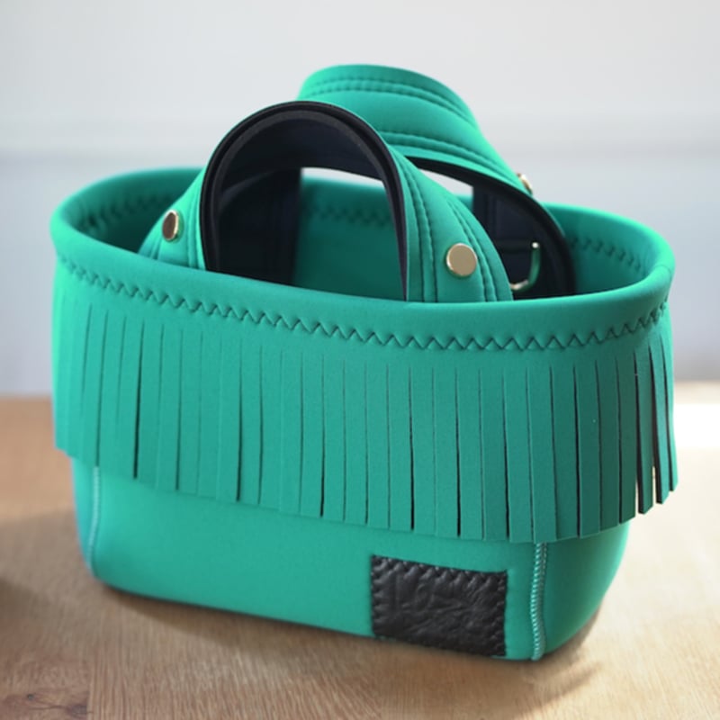 Lozz Sandra / Fringe Mini Totebag _(TURQUOISE) 