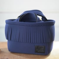 Lozz Sandra / Fringe Mini Totebag _(NAVY)