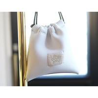 Lozzsandra/ bi-color Long hand Pouch (leather)