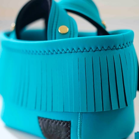 Lozz Sandra / Fringe Mini Totebag _(AQUA)