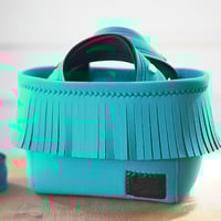 Lozz Sandra / Fringe Mini Totebag _(AQUA)