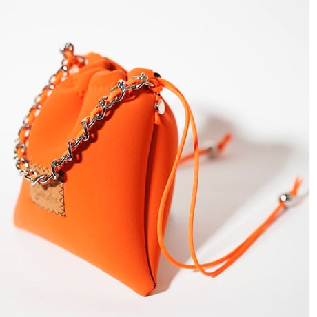 Lozz Sandra/Flow Chain Pouch_Orange_(Silver)