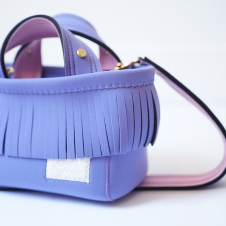 <受注＞Lozz Sandra Fringe Mini Tote Bag / Lavender × pink