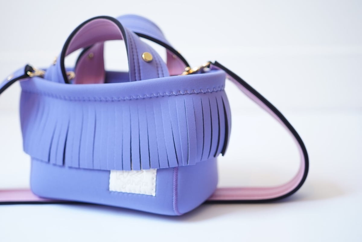 受注＞Lozz Sandra Fringe Mini Tote Bag / Lavender