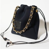 Lozz Sandra/Flow Chain Pouch_Black_(Gold)